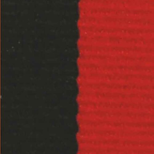 Medaljband svartrött långt, 22mm bredd (70011)