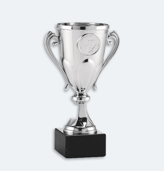 Arnhem - Pokal i silver med svart marmorsockel och plats för motiv (24032)