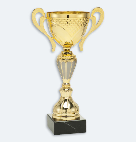 Burnley - Pokal i guld med grå detaljer och svart sockel (24621)