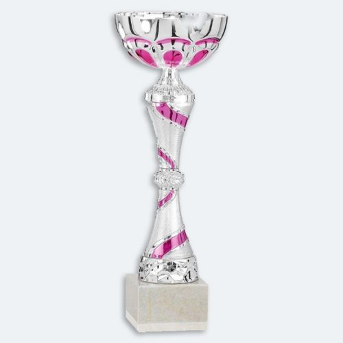 Hillröd - Pokal i rosa och silver (41351)