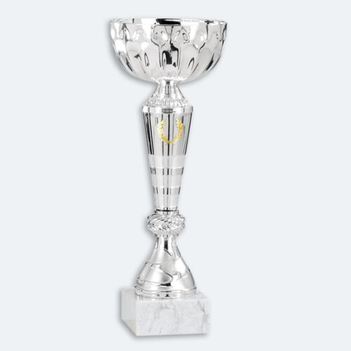 Odense - Pokal i silver med vit marmorsockel (41312)