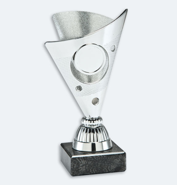 Kampen - Pokal/statyett i silver med plats för motiv och marmorsockel (24062)